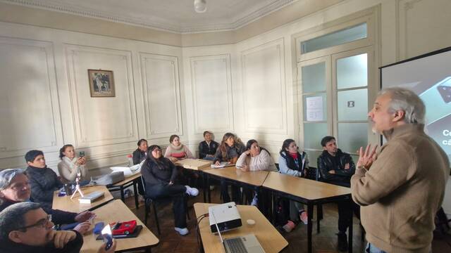Estudiantes del CFP 29° durante la cursada